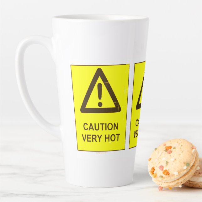Caneca De Café Latte Caution - Hot Latte Mug (In Situ)