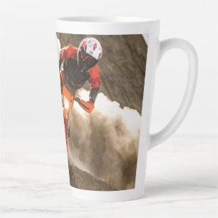 Caneca De Café Latte Cavaleiro Motocross