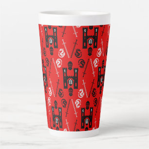 Caneca De Café Latte Cavaleiros Medievais Da Távola Redonda