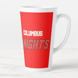 Caneca De Café Latte Cavaleiros Vermelhos de Columbus