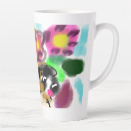 Caneca De Café Latte Cavalier king charles spaniel 