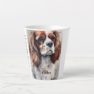 Caneca De Café Latte Cavalier Spaniel Moder Watercolor Coppe