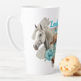 Caneca De Café Latte Cavalo Ocidental