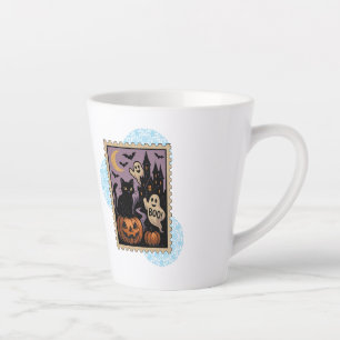 Caneca De Café Latte Celebração de Halloween