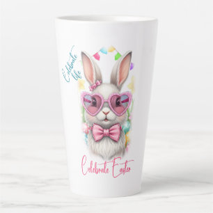 Caneca De Café Latte Celebre a vida Celebre a Páscoa