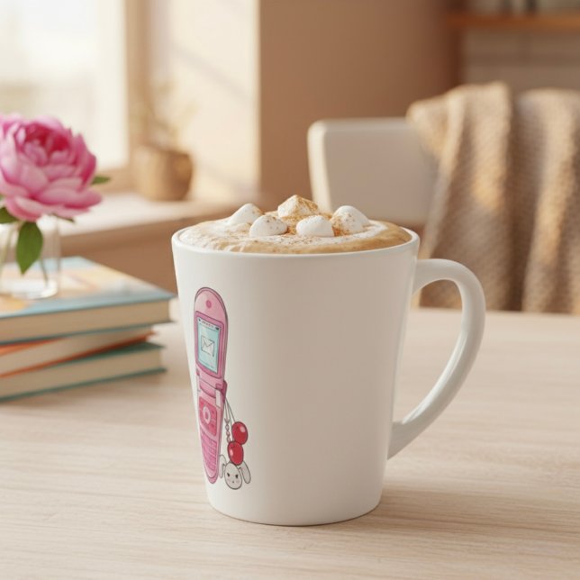 Caneca De Café Latte Celular (Criador carregado)