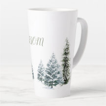 Cena de inverno Personalizada Latte Mug