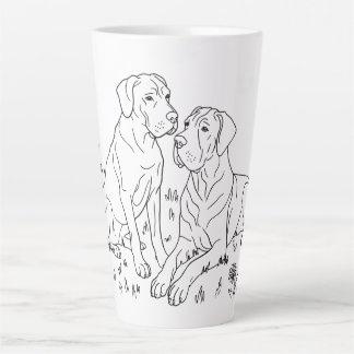 Caneca De Café Latte Cena do Great Dane