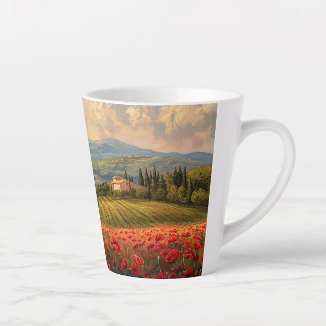 Caneca De Café Latte Cena Toscana 2 (Direita)