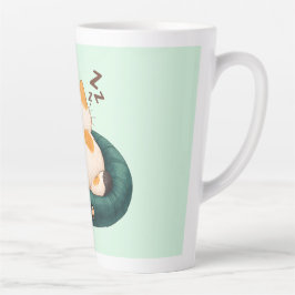 Caneca De Café Latte "CEO of Nap" Cat Sleeping on The Couch