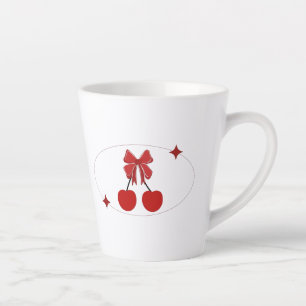 Caneca De Café Latte Cereja