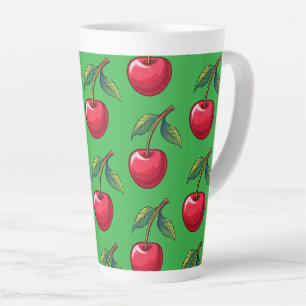 Caneca De Café Latte Cereja