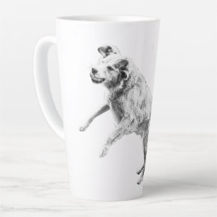 Caneca De Café Latte Céus de outono, Espírito Voador