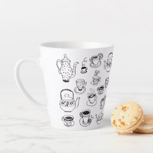 Caneca De Café Latte Chá