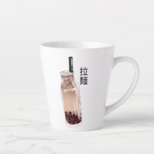 Caneca De Café Latte chá boba chá de bolha