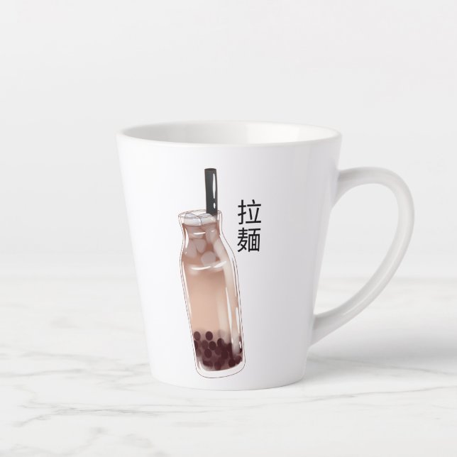 Caneca De Café Latte chá boba chá de bolha (Direita)