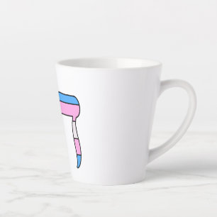 Caneca De Café Latte Chá da Bandeira do Orgulho Trans