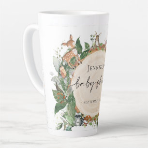 Caneca De Café Latte Chá de Bebê Floresta