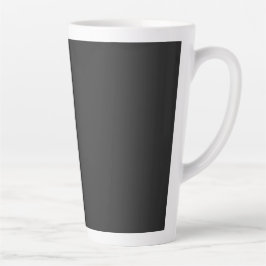Caneca De Café Latte Chá de Noiva Elegância à Meia-Noite