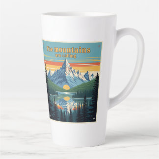 Caneca De Café Latte "Chamada da Natureza"