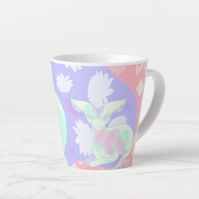 Caneca De Café Latte Chamalion (Ângulo direito)