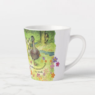 Caneca De Café Latte "Chamando Deus/Criança" Latte Mug