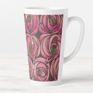 Caneca De Café Latte Charles Rennie Mackintosh - Rosas