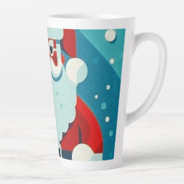 Caneca De Café Latte Charming Santa Claus