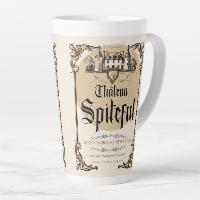 Caneca De Café Latte Château Espiteful - Envelhecimento em Barris de Re (Ângulo direito)
