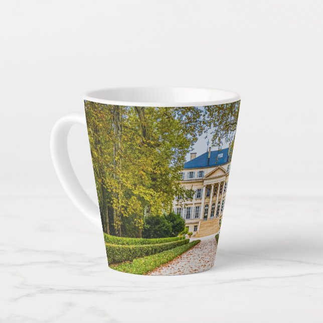 Caneca De Café Latte Chateau Margaux, França (Ângulo esquerdo)