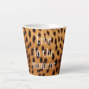 Caneca De Café Latte Cheetah Animal fur
