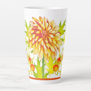 Caneca De Café Latte Chegada do outono em uma lata grande