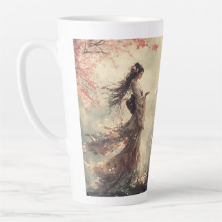 Caneca De Café Latte Cherry Blossoms Latte Mug