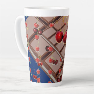 Caneca De Café Latte Cherry Goodness