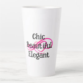 Caneca De Café Latte Chic, Beautiful, Elegant Latte Mug