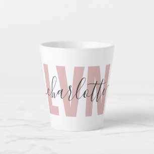 Caneca De Café Latte Chic de Enfermeiro Profissional Licenciado LVN Per
