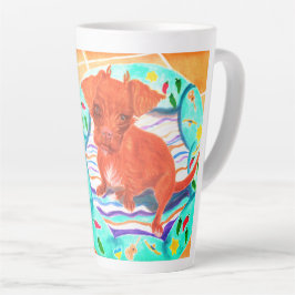 Caneca De Café Latte Chihuahua Poodle Mix