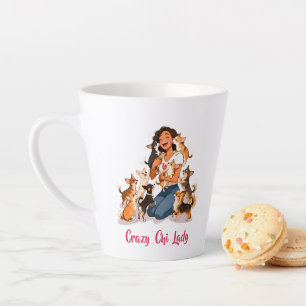 Caneca De Café Latte Chimigos - Chi Lady Louca - Chihuahua