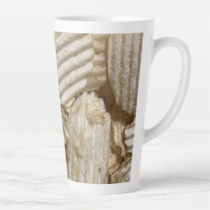Caneca De Café Latte Chips de batata