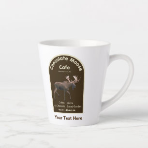 Caneca De Café Latte Chocolate Moose Café
