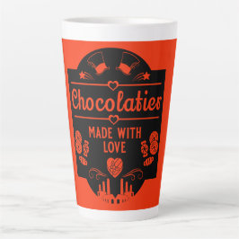 Caneca De Café Latte Chocolatier