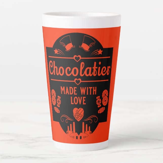Caneca De Café Latte Chocolatier (Frente)