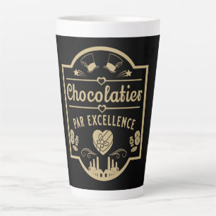 Caneca De Café Latte Chocolatier