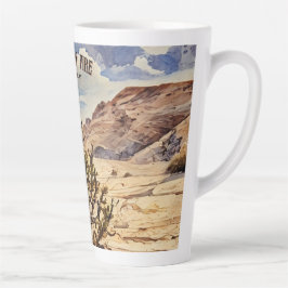 Caneca De Café Latte Cholla Cactus, Valley State Park Latte Mug