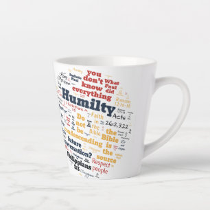 Caneca De Café Latte Christian JW LPMD Boldness/Humildade Latino