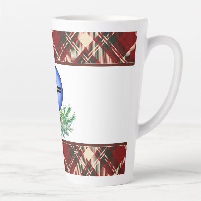 Caneca De Café Latte Christmas Cheer Cross  (Direita)