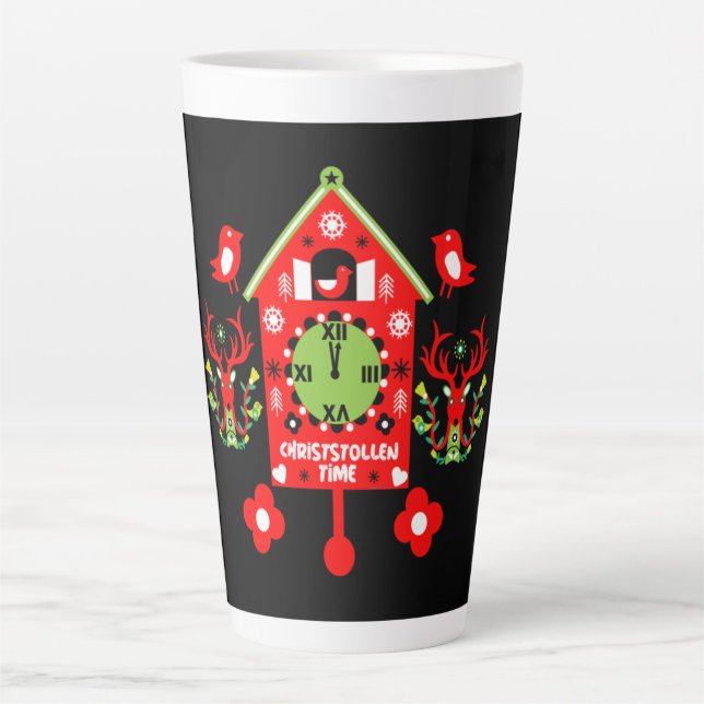 Caneca De Café Latte Christstollen Weihnachtsstollen Stollen Xmas Large (Frente)