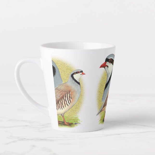 Caneca De Café Latte Chukar Partridge Combo (Esquerda)