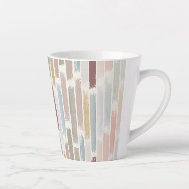 Caneca De Café Latte Chuva de cores (Direita)
