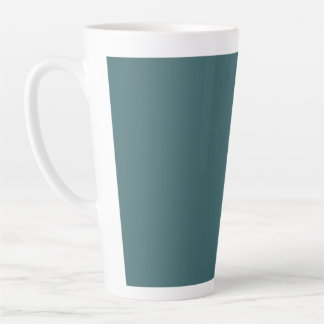 Caneca De Café Latte Ciano Branco